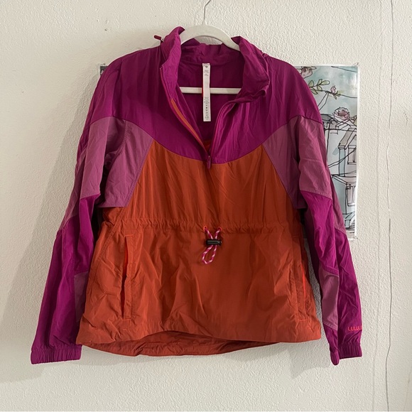 Lululemon Evergreen Anorak Ripened Raspberry / Autumn Red – Size 6 - Picture 5 of 13